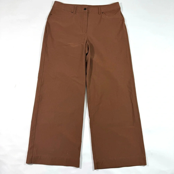 Lululemon City Sleek 5 Pocket High Rise Wide Leg Pant Roasted Brown - Picture 1 of 8